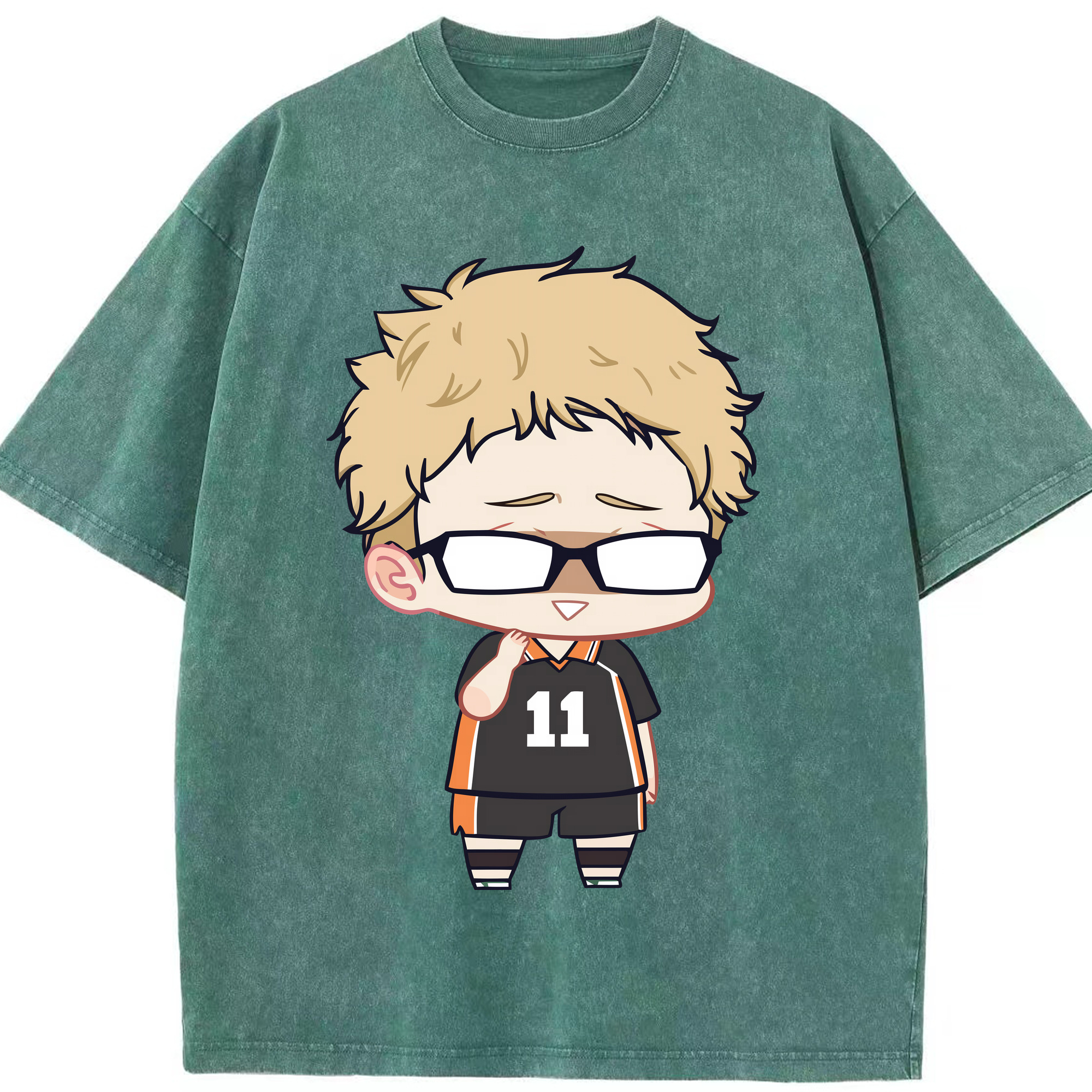 （画像用） ハイキュー!! Haikyu!! 綿100% ヴィンテージ風 半袖Tシャツ（フロントプリント）